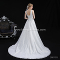 backless sleeveless Lace Appliques Ball Gown Wedding Dress Bridal Gowns